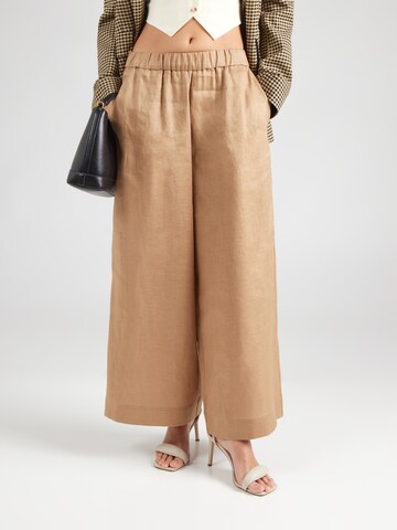 Max Mara Leisure Wide leg Παντελόνι 'MINNIE' σε μπεζ: μπροστά