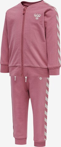 Hummel Joggingpak in Roze: voorkant