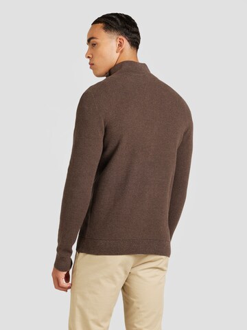 SELECTED Gebreid vest 'SLHROSS' in Bruin