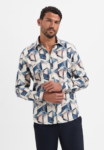 Coupe regular Chemise No Excess en bleu : devant