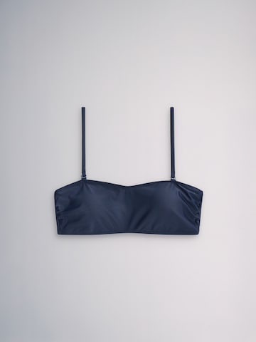 The Set Bandeau Góra bikini w kolorze niebieski
