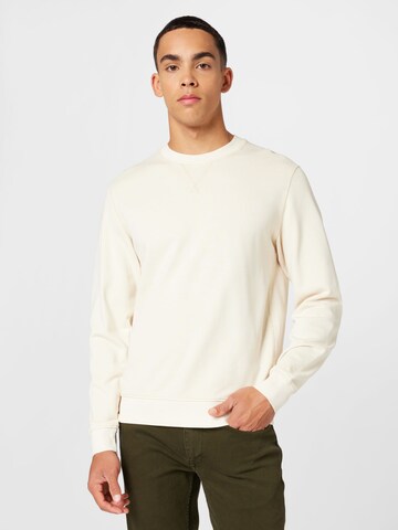 Sweat-shirt s.Oliver en beige : devant