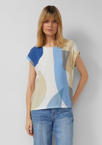 s.Oliver Μπλουζάκι σε μπεζ: μπροστά