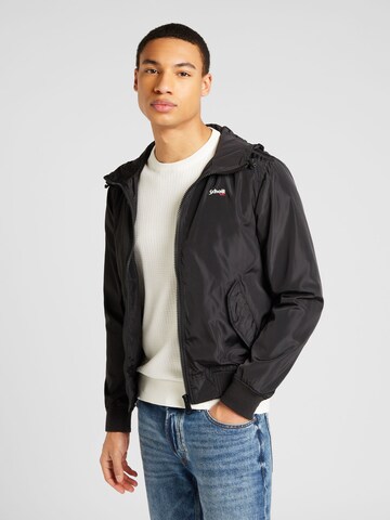 Schott NYC Jacke in Schwarz: Vorderseite