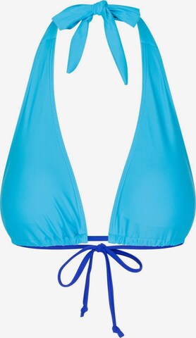 Moda Minx Triangle Bikini Top 'Sweet Like Candy' in Blue: front