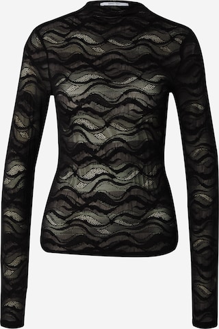 T-shirt 'Reese' ABOUT YOU en noir : devant