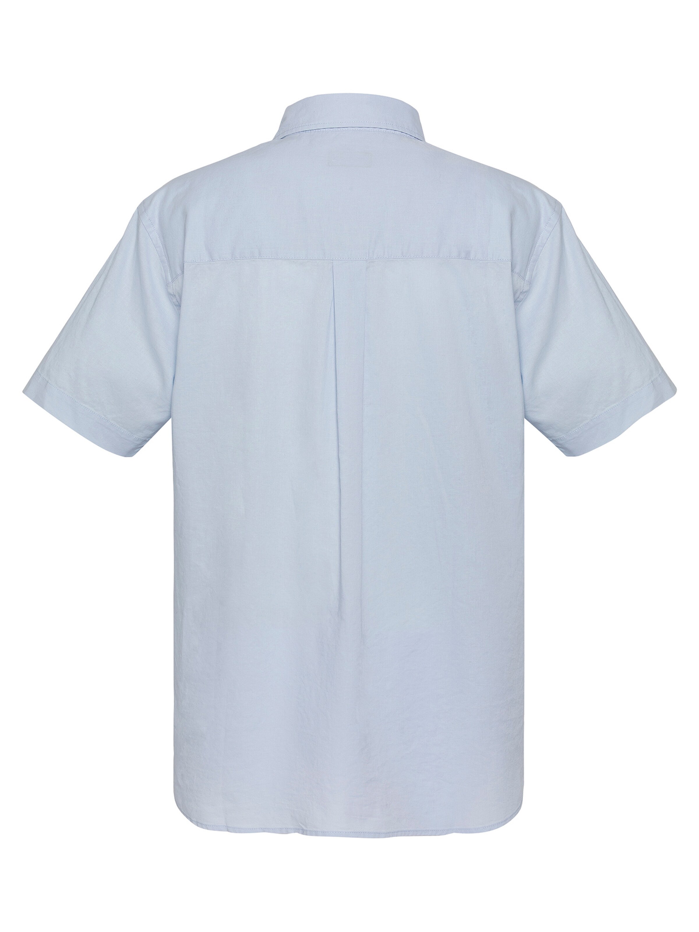Schott NYC Regular fit Button Up Shirt in Blue