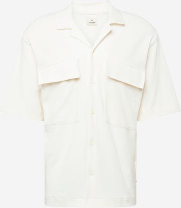 JACK & JONES - Comfort Fit Camisa 'LENNON' em branco: frente