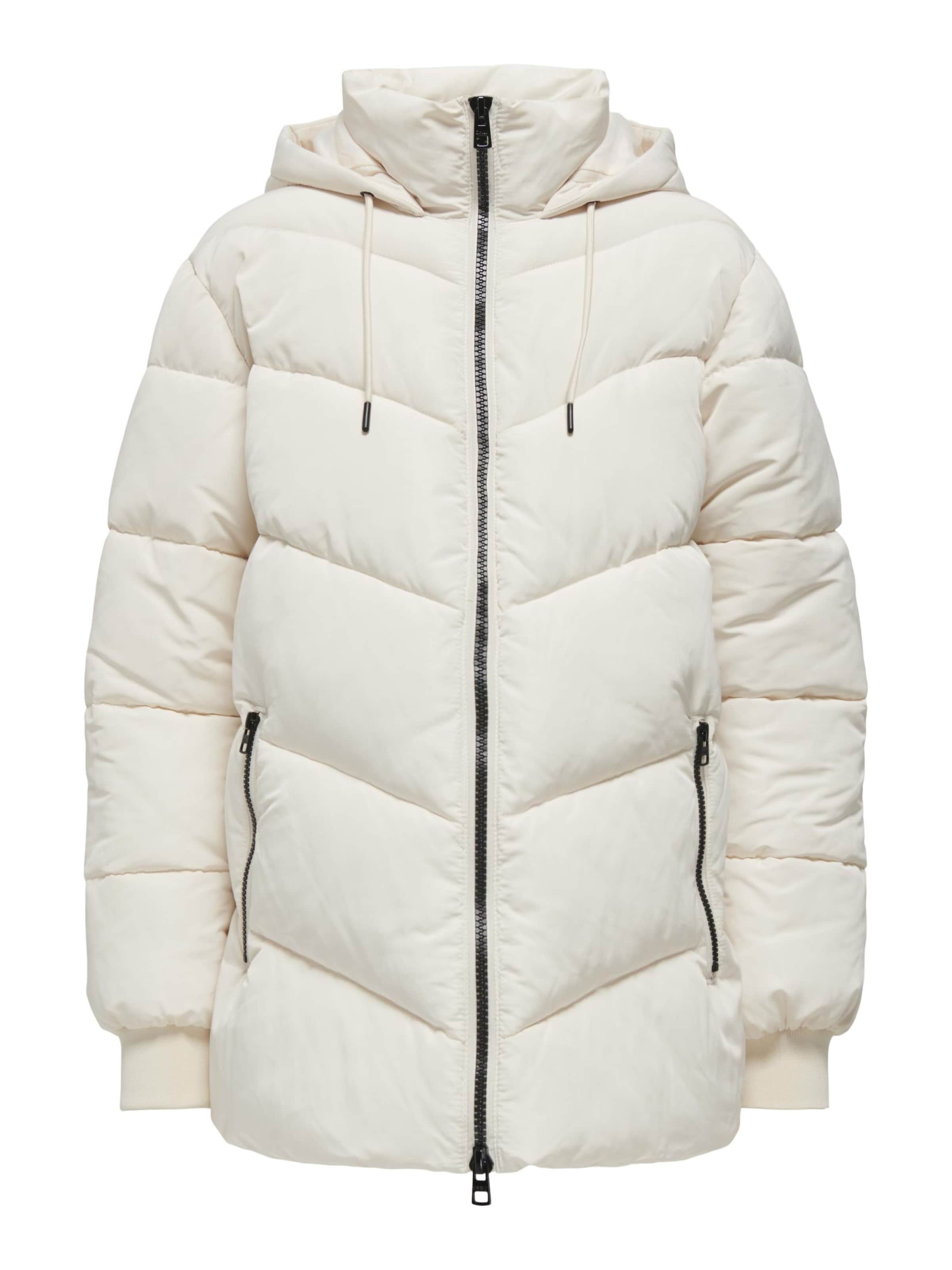 Only Maternity Vinterjakke i hvid: forside