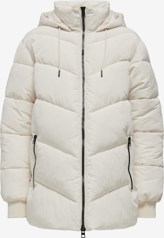 Only Maternity Winterjacke in Weiß: Vorderseite