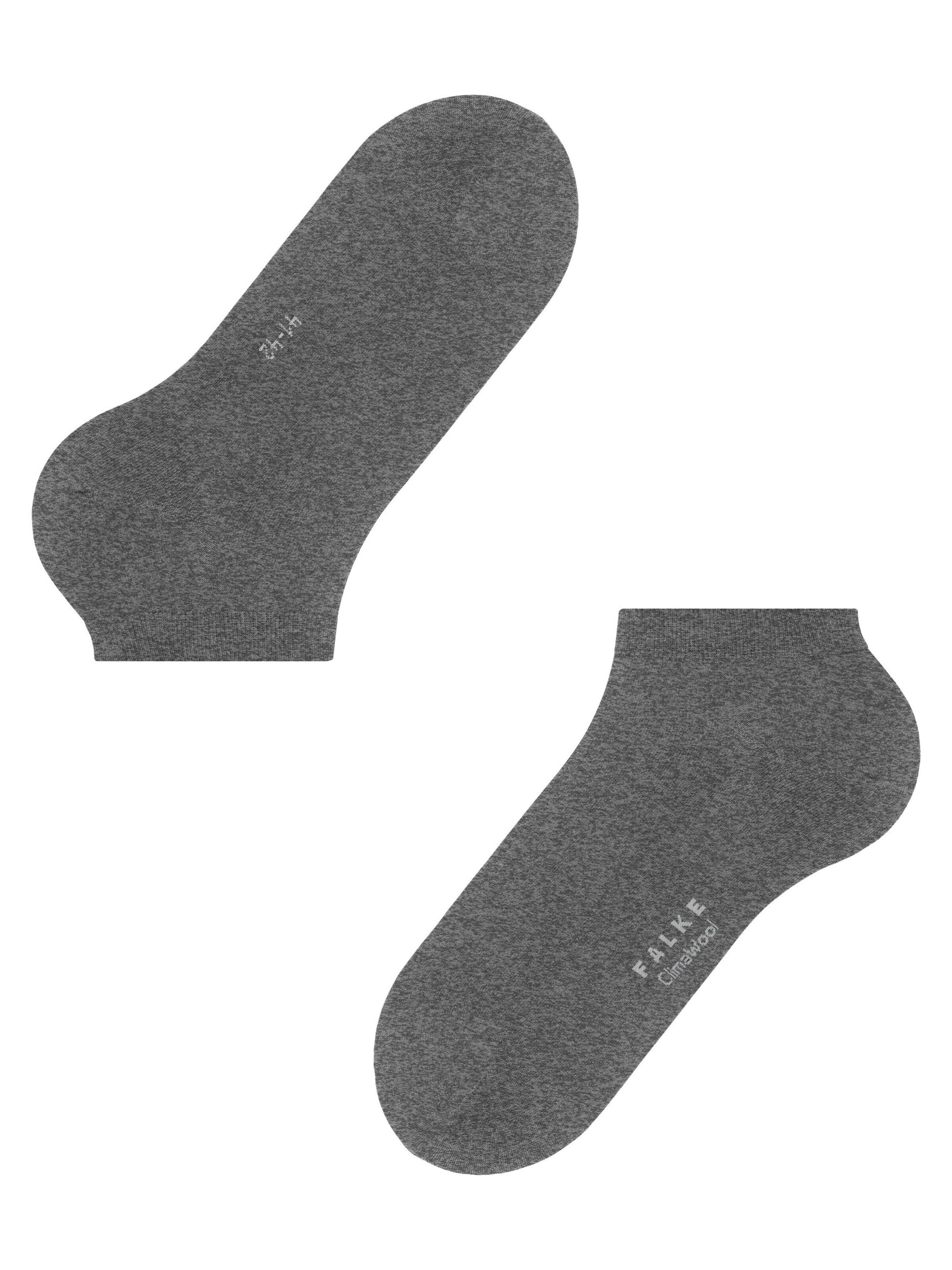 FALKE Socks 'ClimaWool' in Grey