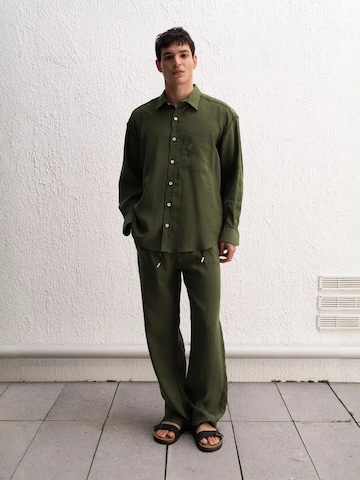 Giesto Loosefit Broek in Groen