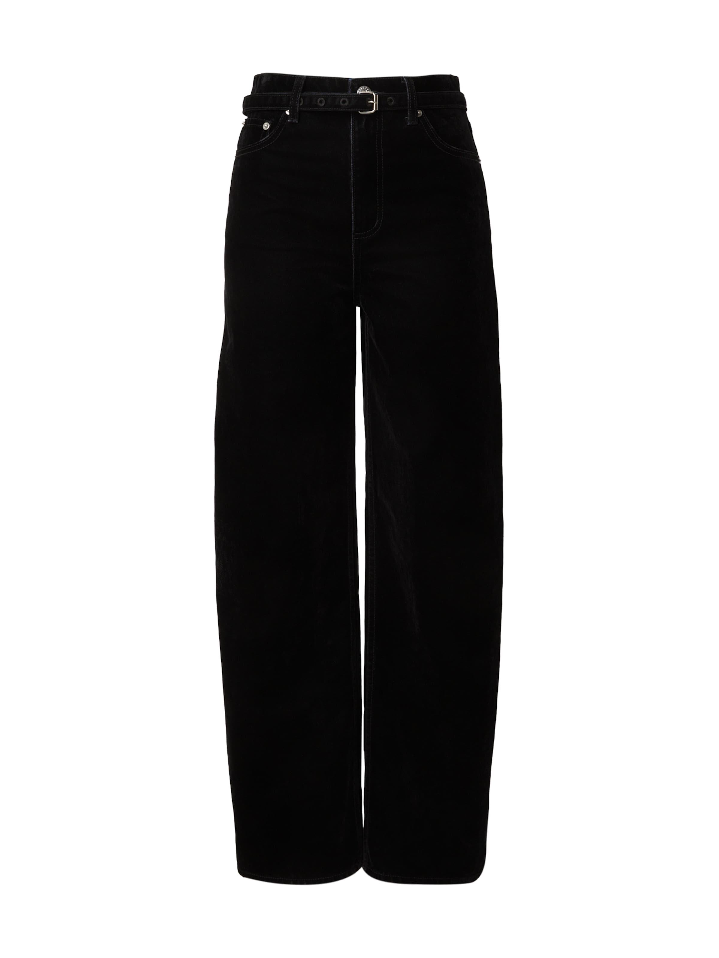 EDITED Baggy Jeans 'Theodora' in Black: front