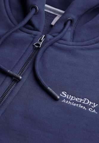 Superdry Sweatjacke 'Essentials' in Blau