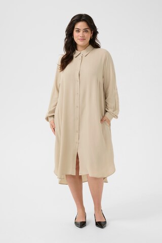 Robe 'Mille' KAFFE CURVE en beige : devant