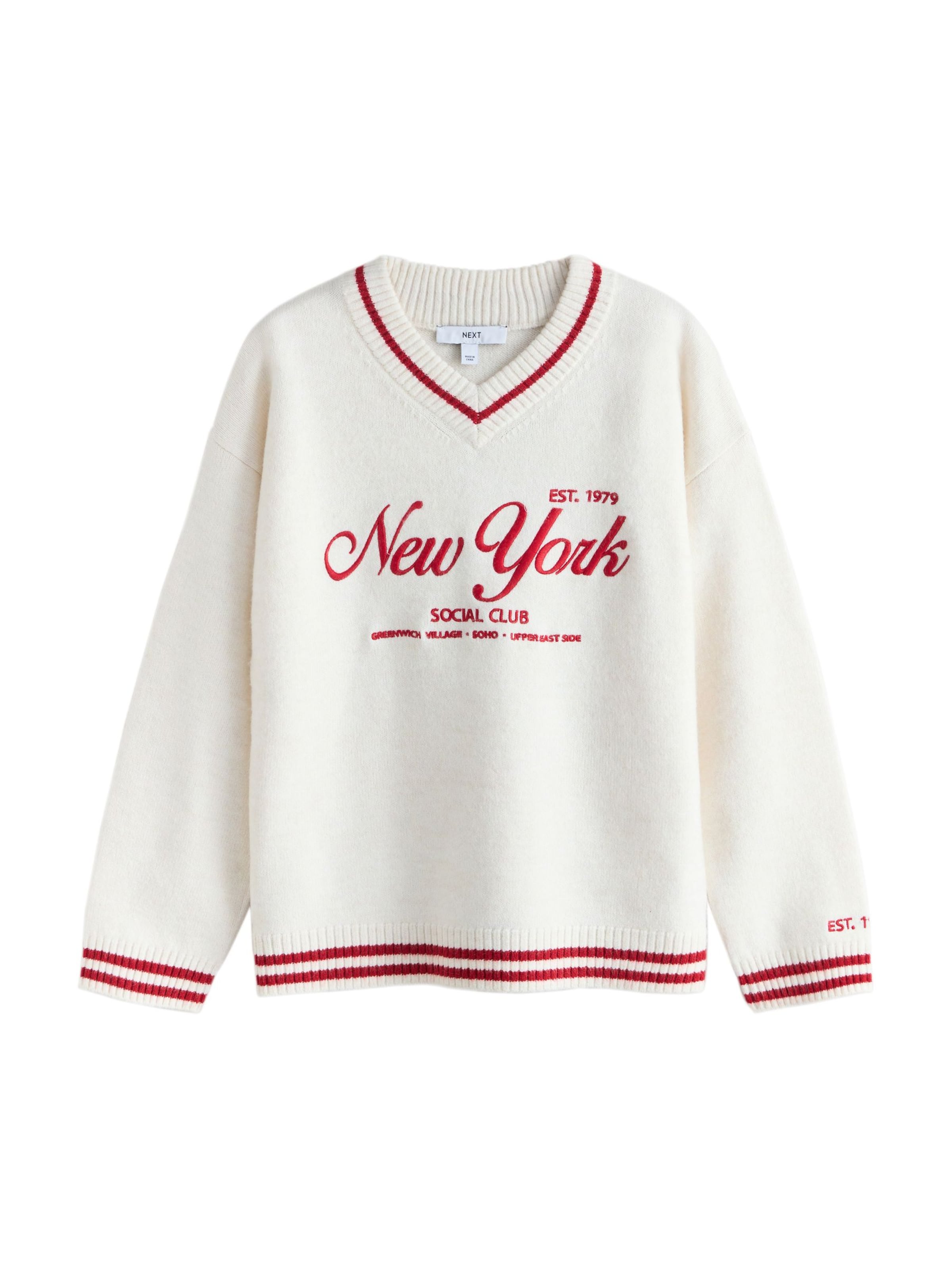 Pulover de la Next pe bej: față