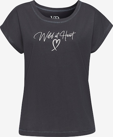 Chemise de nuit VIVANCE en noir : devant