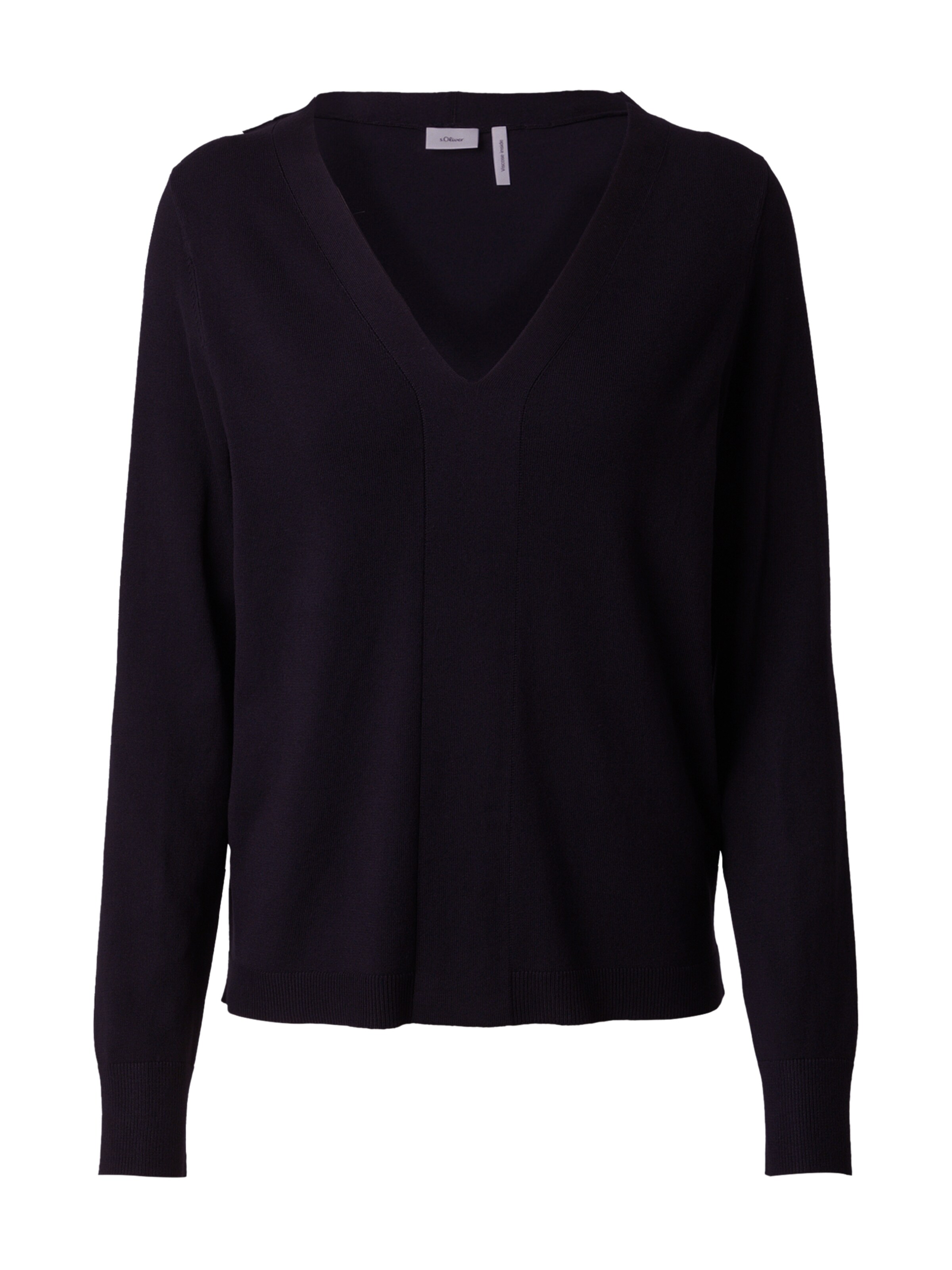 s.Oliver BLACK LABEL Pullover in Schwarz: Vorderseite