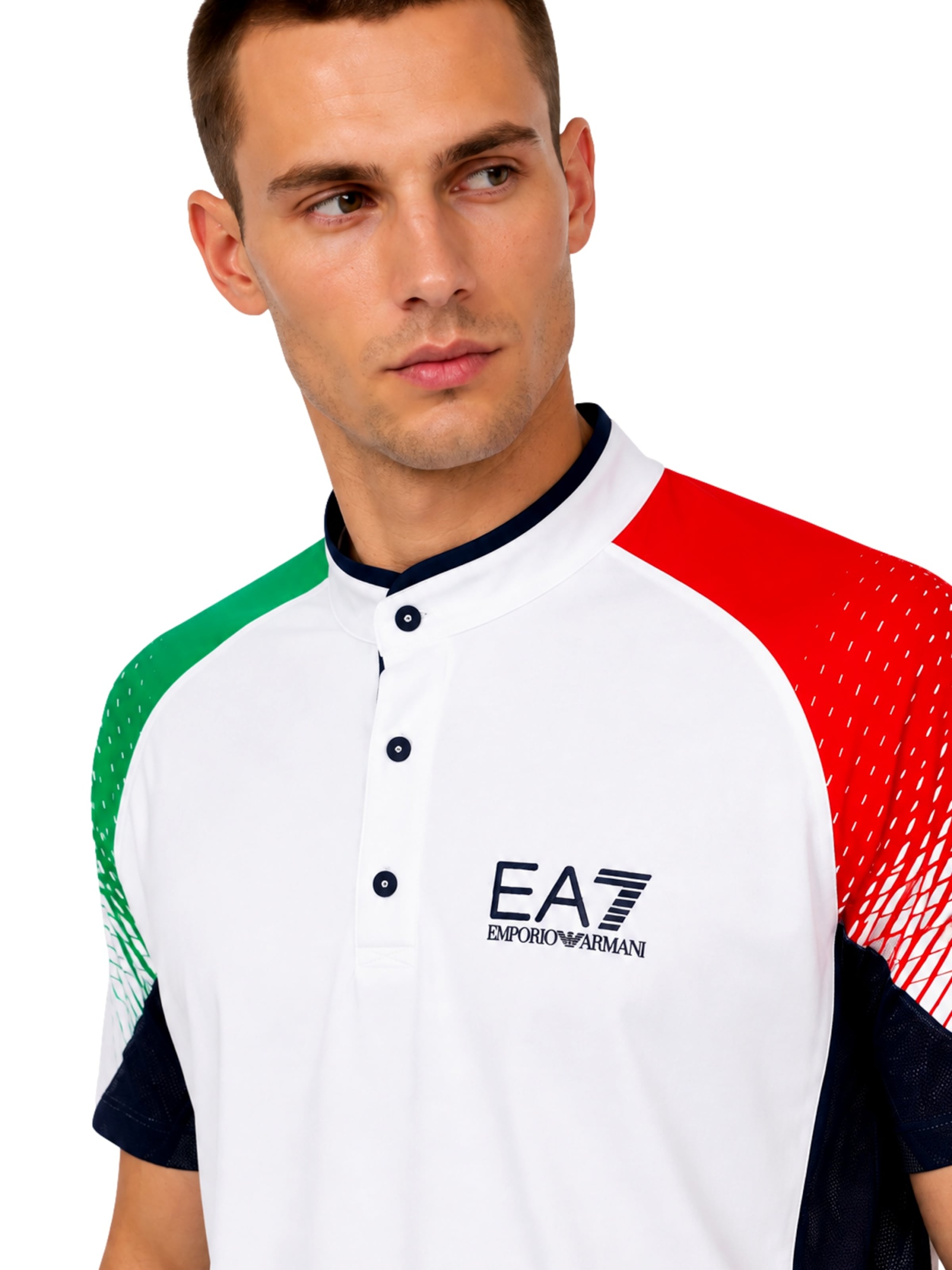 EA7 Emporio Armani Тениска в бяло