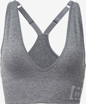 Wolford T-shirt Sports Bra ' Shaping Athleisure ' in Grey: front