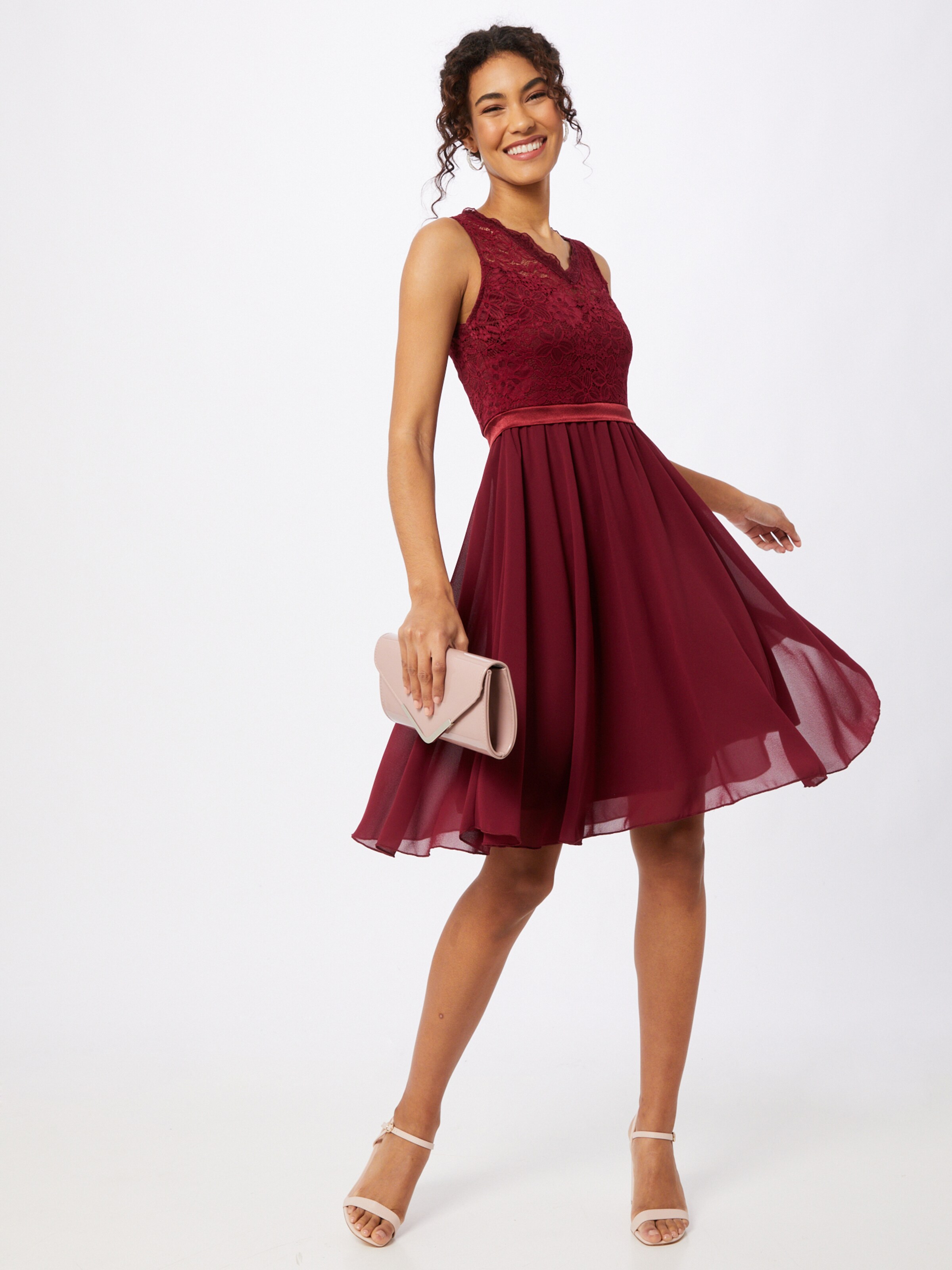 WAL G. Cocktail Dress in Wine Red | ABOUT YOU