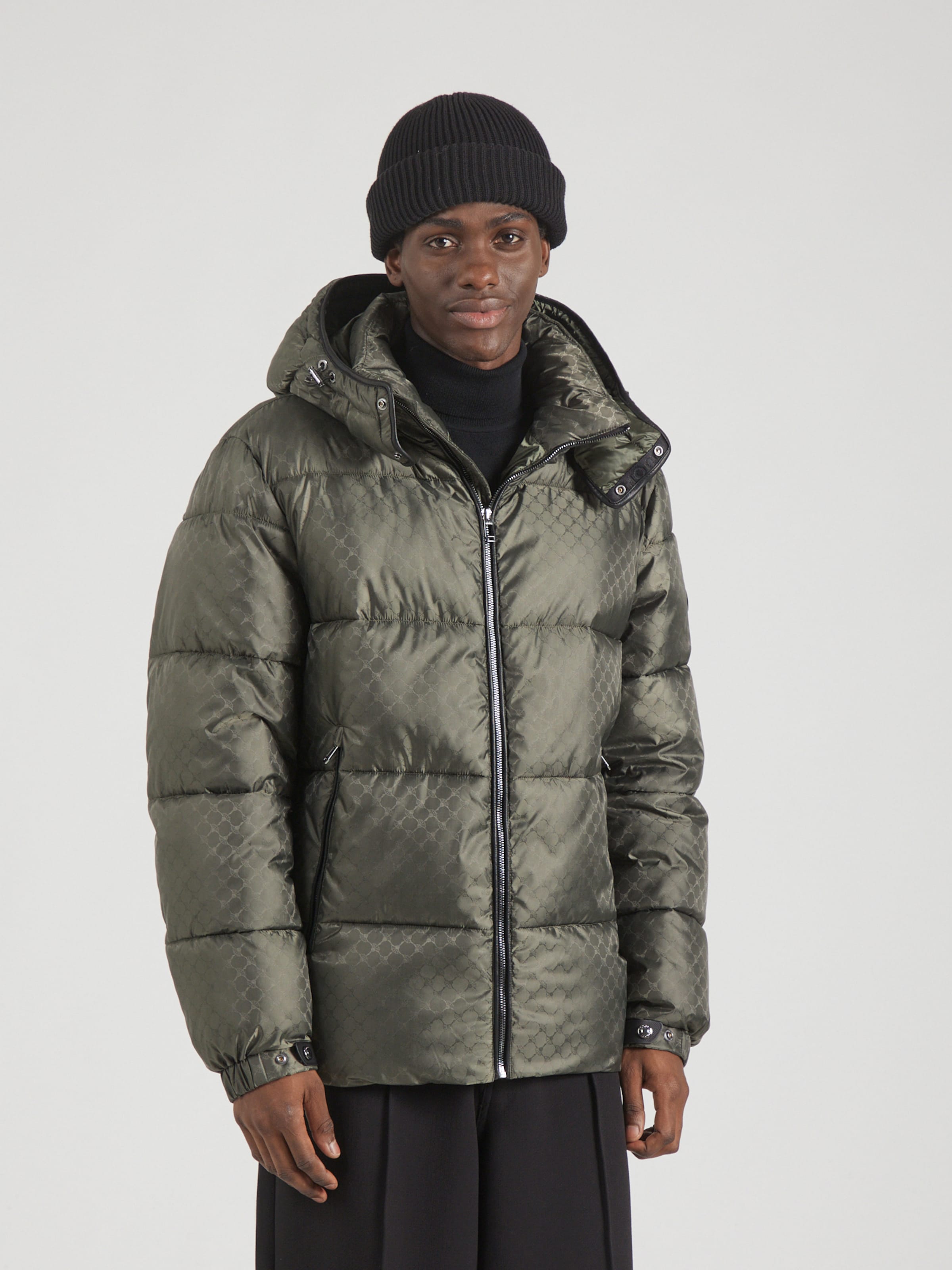 Dark green winter jacket sale