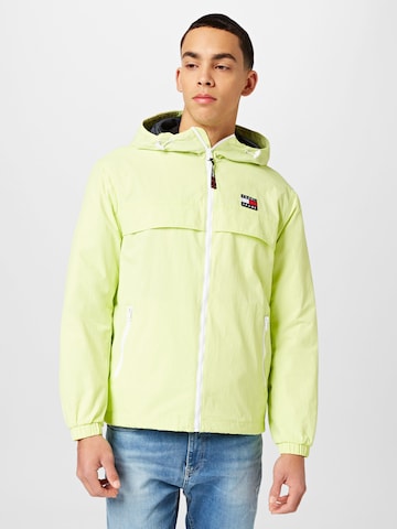 Tommy Jeans Between-Season Jacket 'CHICAGO' in Green: front