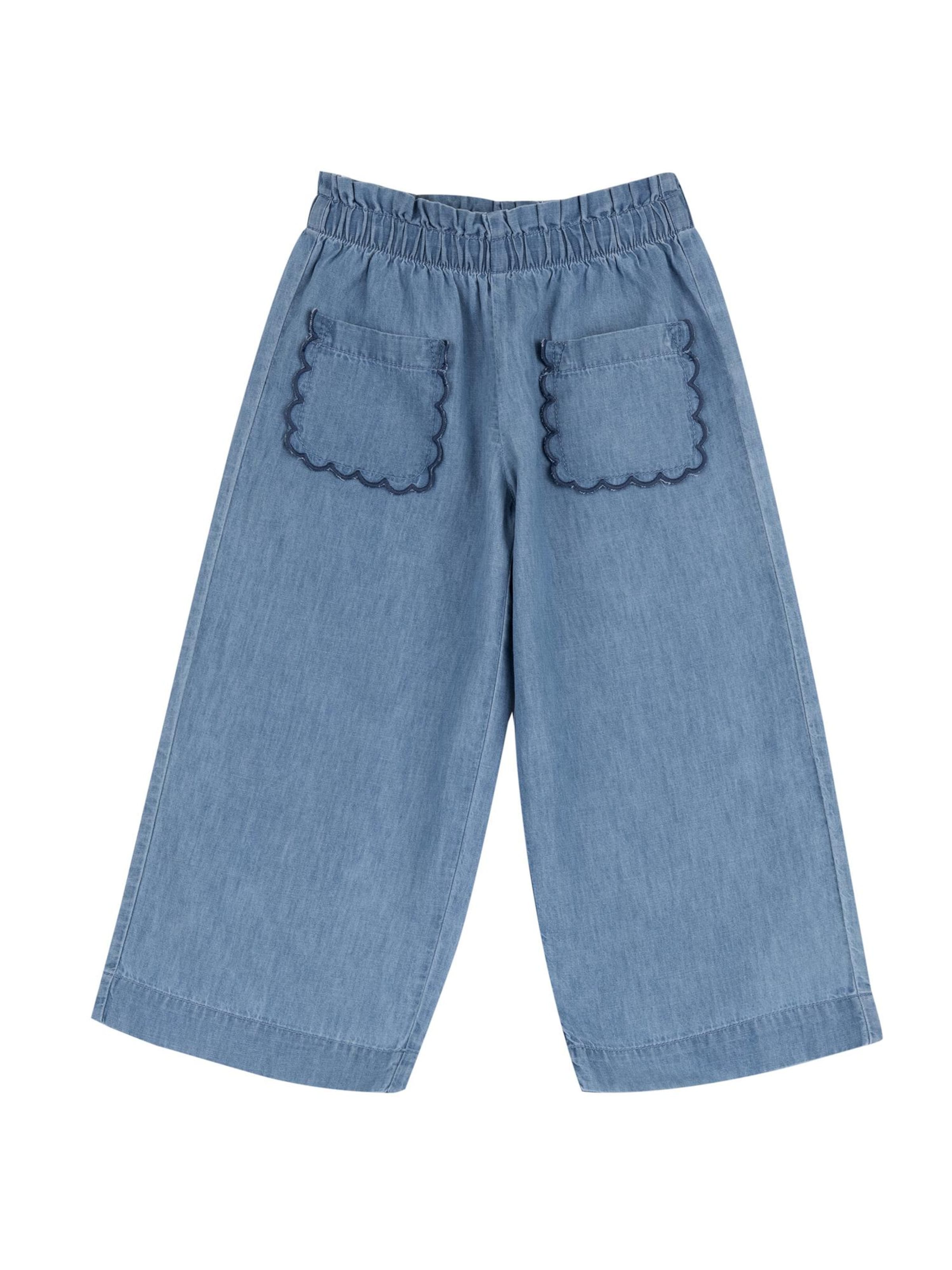 Wide leg Jeans de la Chicco pe albastru