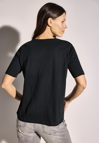 CECIL T-Shirt im Tunika-Look in Schwarz