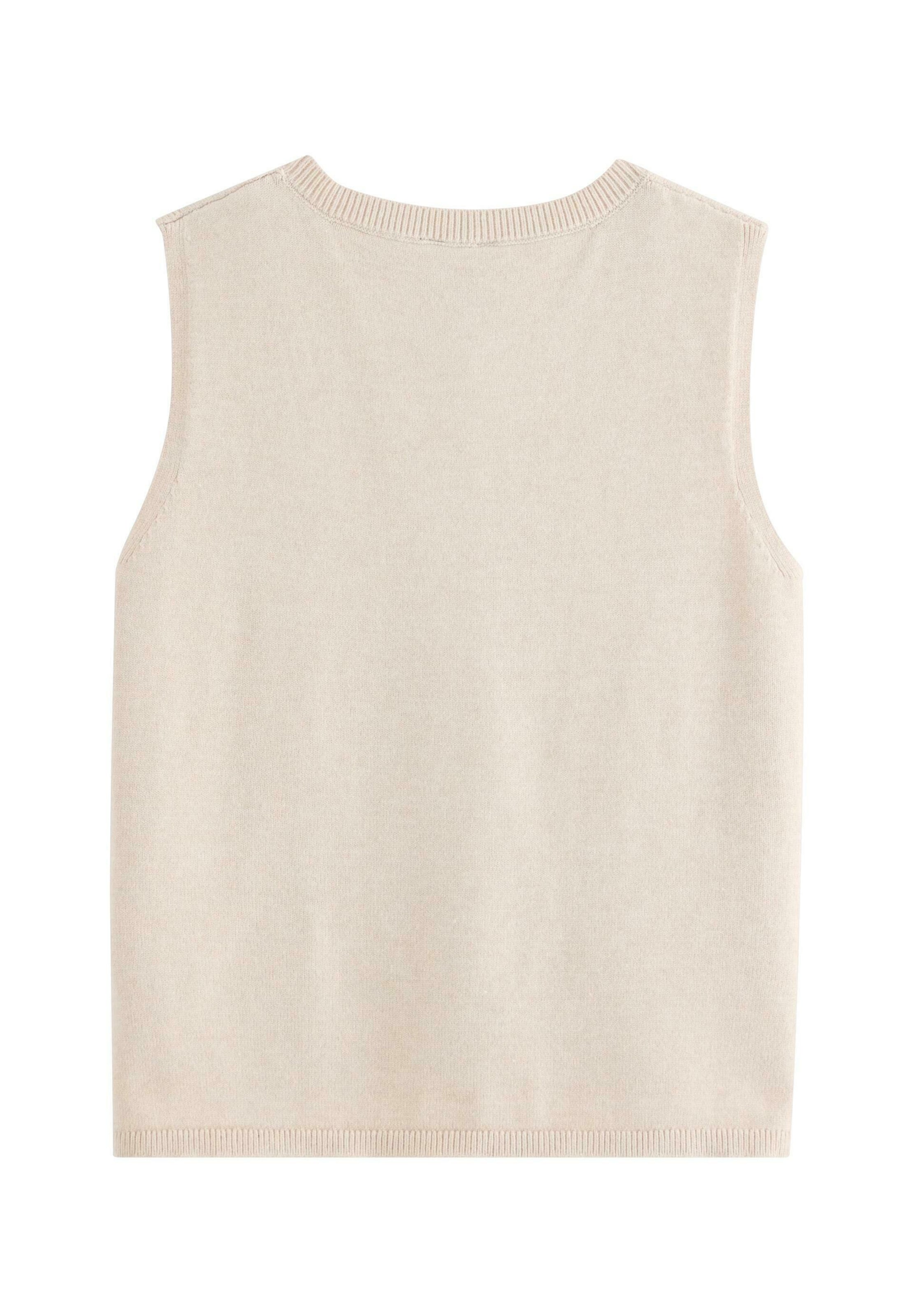 Lindex Knitted Vest 'Iris' in Beige