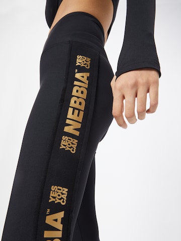 NEBBIA Skinny Workout Pants in Black