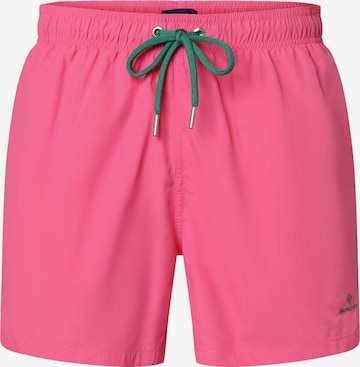 GANT Badeshorts in Pink: predná strana