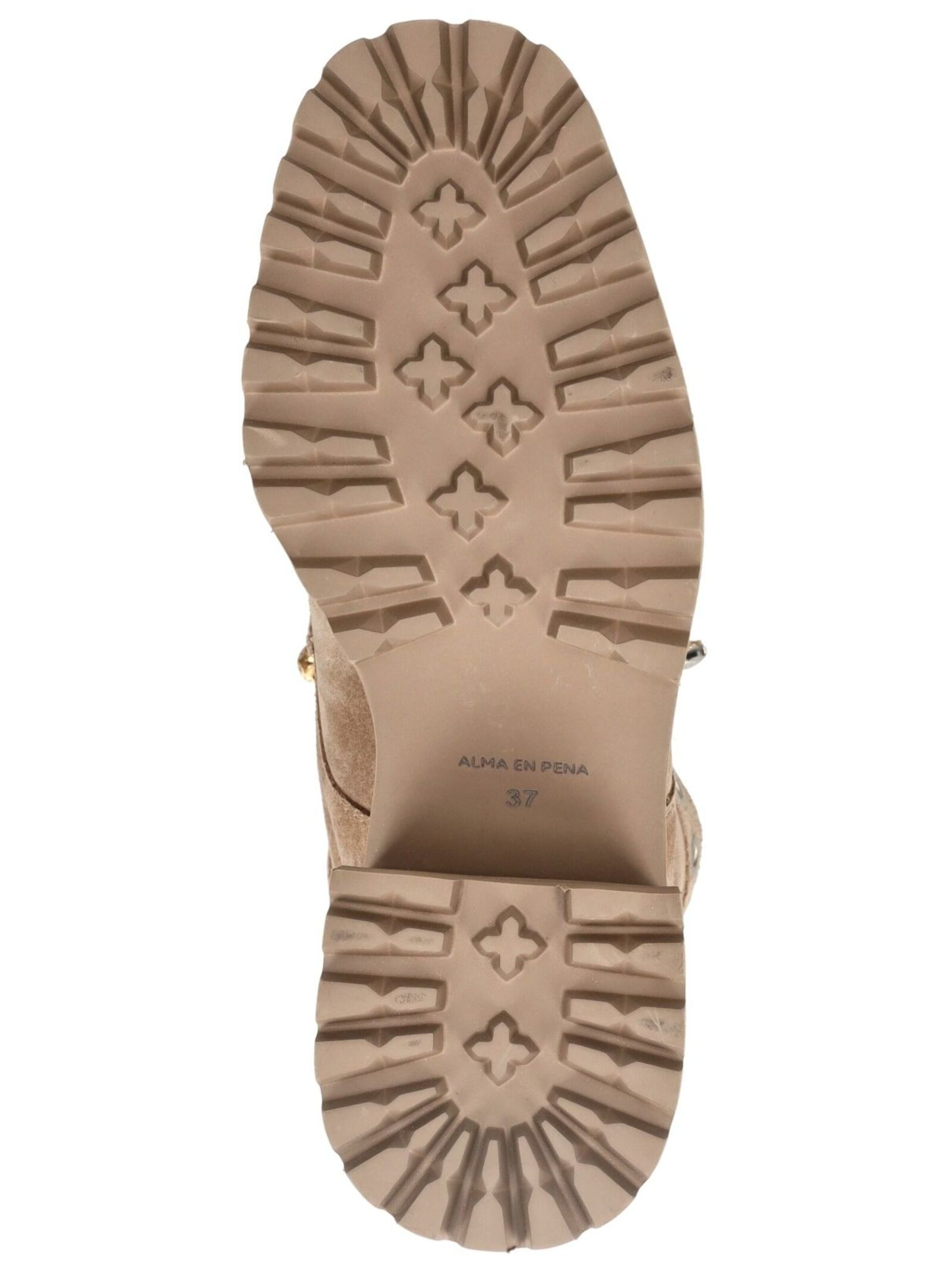 Alma En Pena Lace-up bootie in Beige