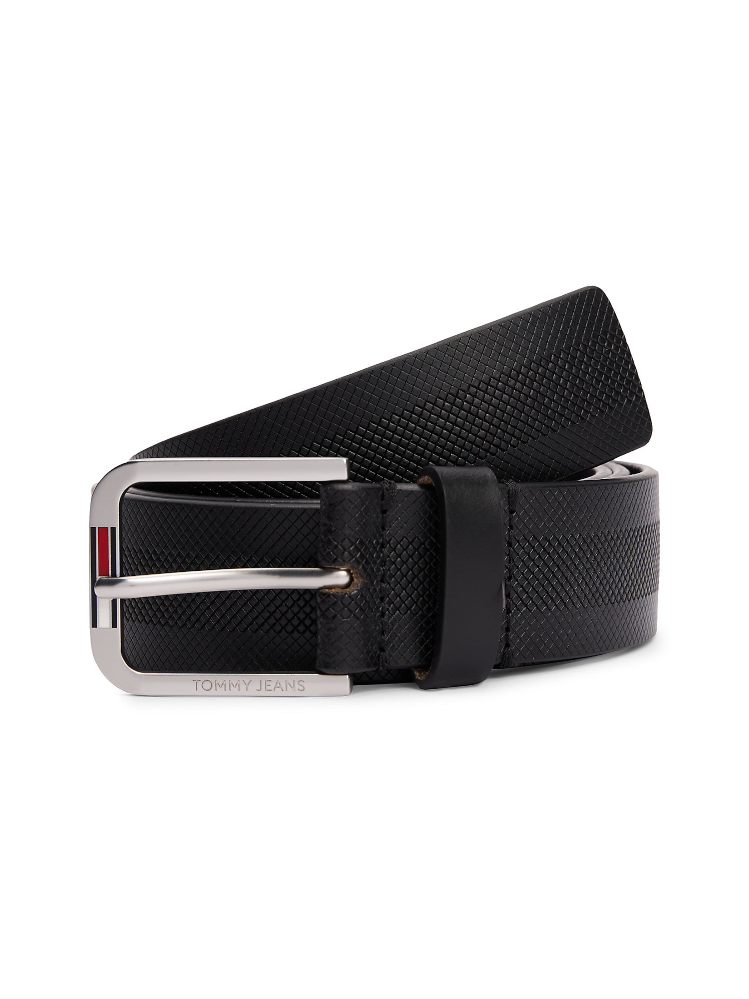 Tommy Jeans Belt 'Austin' in Black: front
