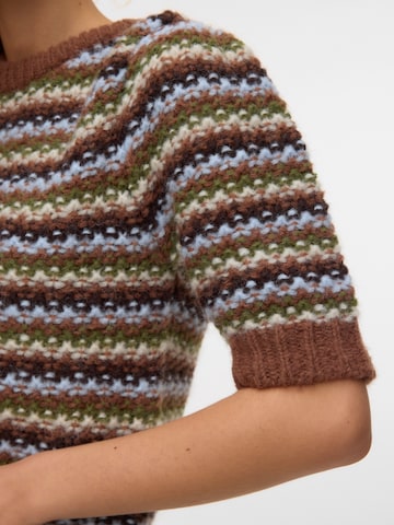 VERO MODA Pulover 'VMCELLA' | rjava barva