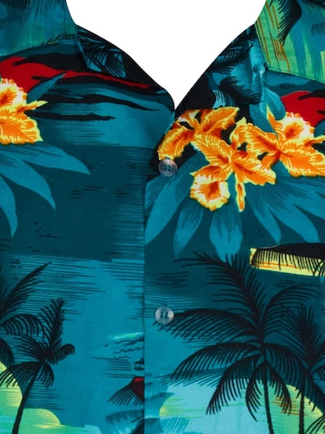 King Kameha Shirt 'Surf'‌‌ in Grün