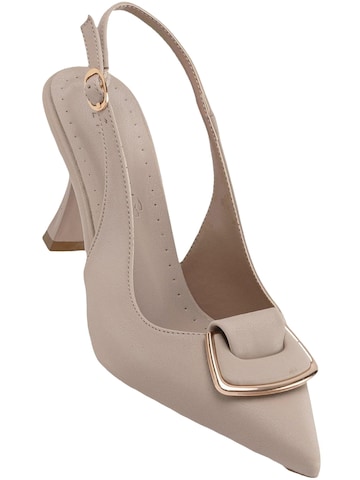 Décolleté sling 'Sanny' di Limoya in beige: frontale