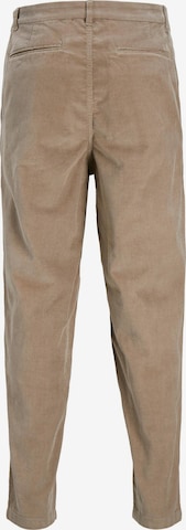 JACK & JONES - Tapered Calças chino 'Karl' em castanho