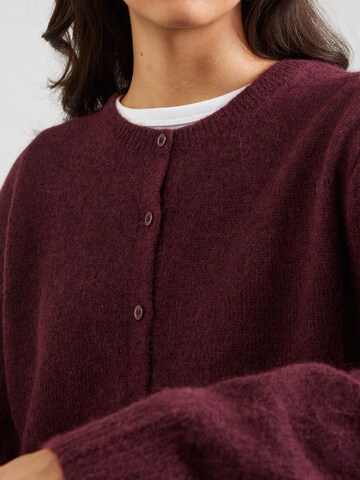 HUGO Knit cardigan 'Sfebra' in Purple