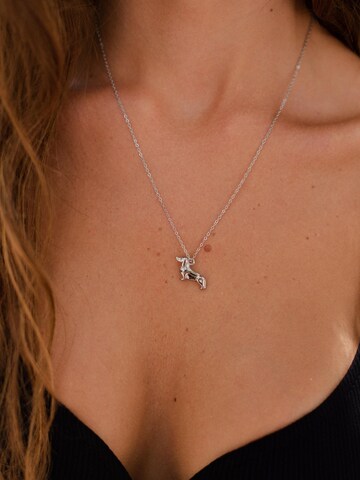 LUUK LIFESTYLE Kette 'Dackel'‌‌‌ in Silber: Vorderseite