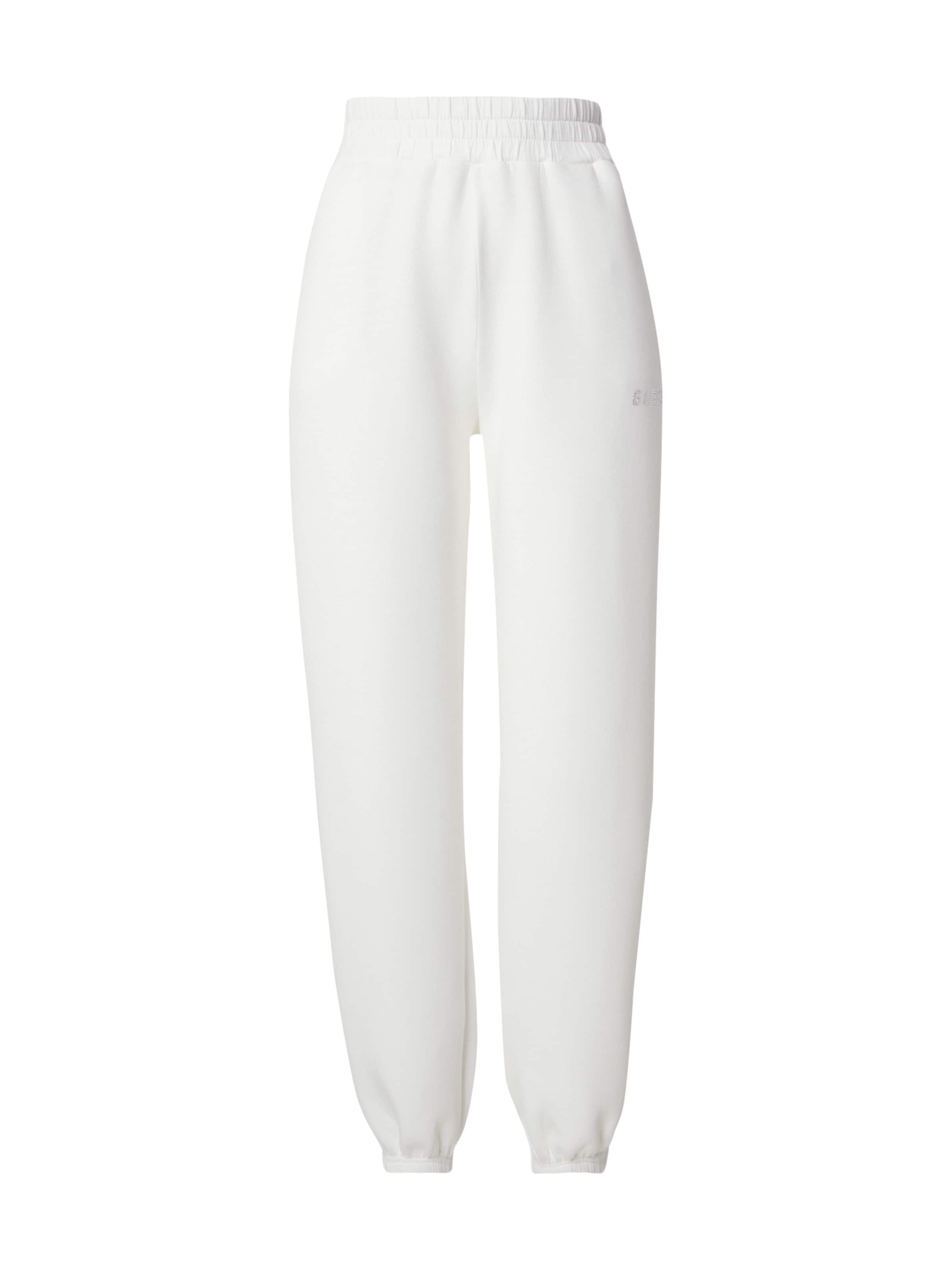 GUESS Tapered Hose 'CECILIA' in Weiß: Vorderseite