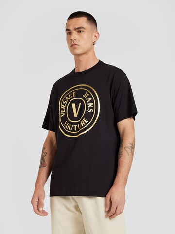 Versace Jeans Couture T-Shirt in Schwarz: Vorderseite