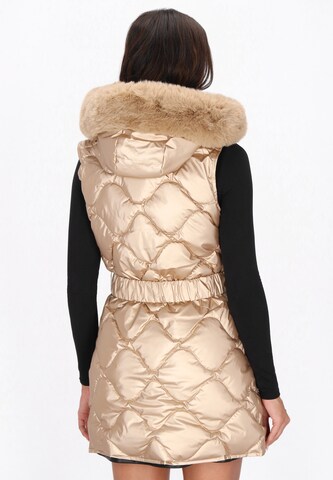 Gilet faina en beige