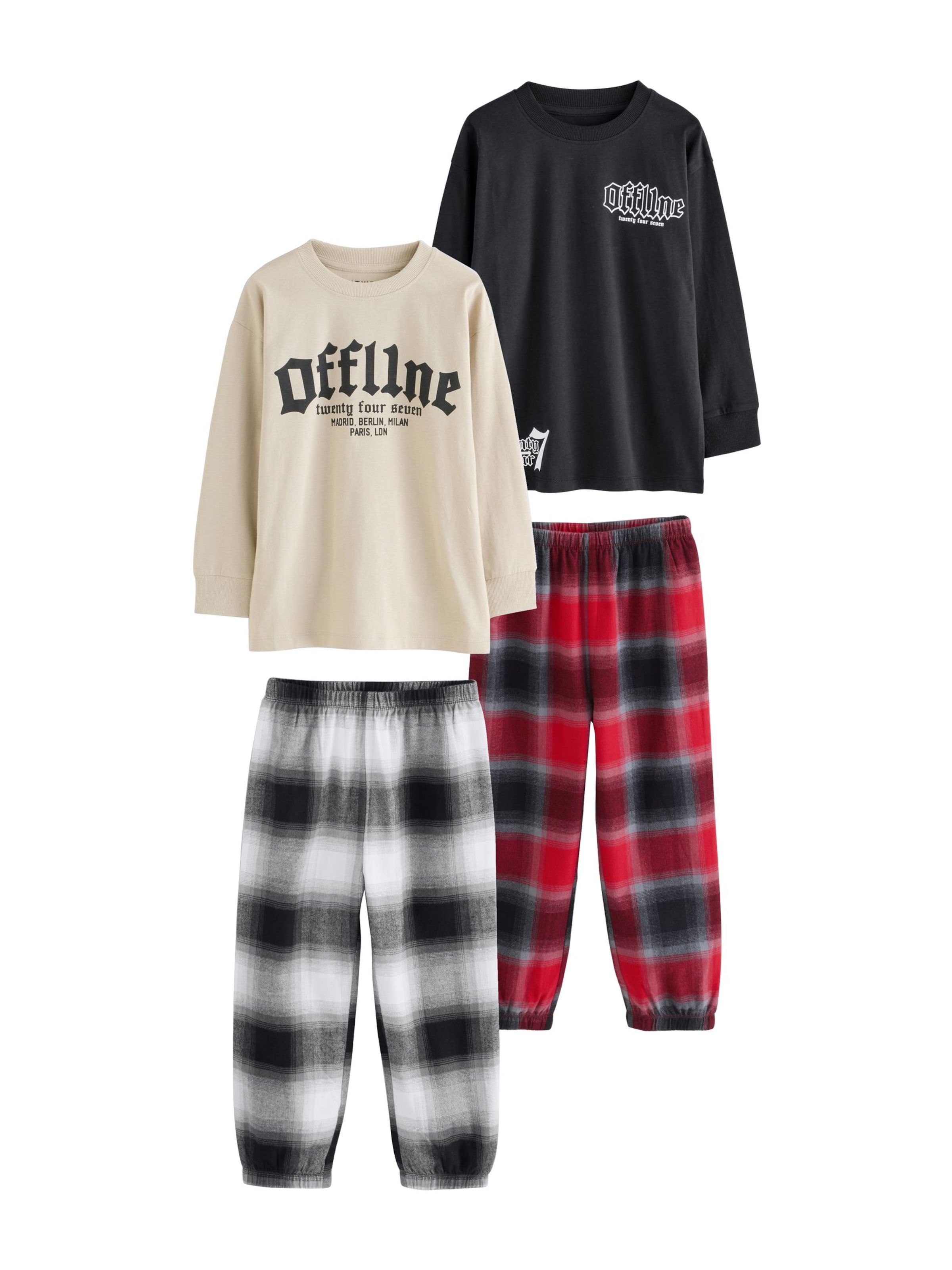 Next - Pijama em preto: frente