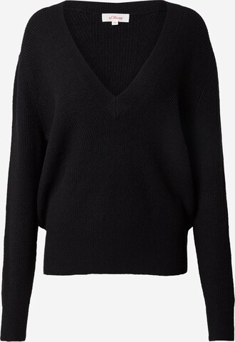 s.Oliver Sweater in Black: front