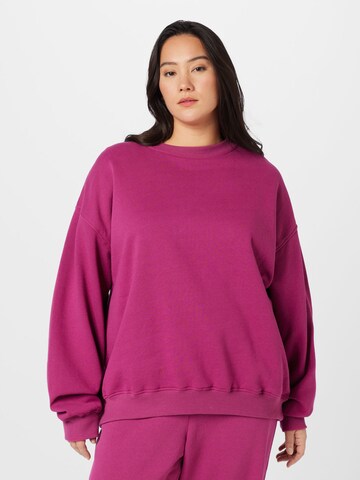 Sweat-shirt Cotton On Curve en violet : devant