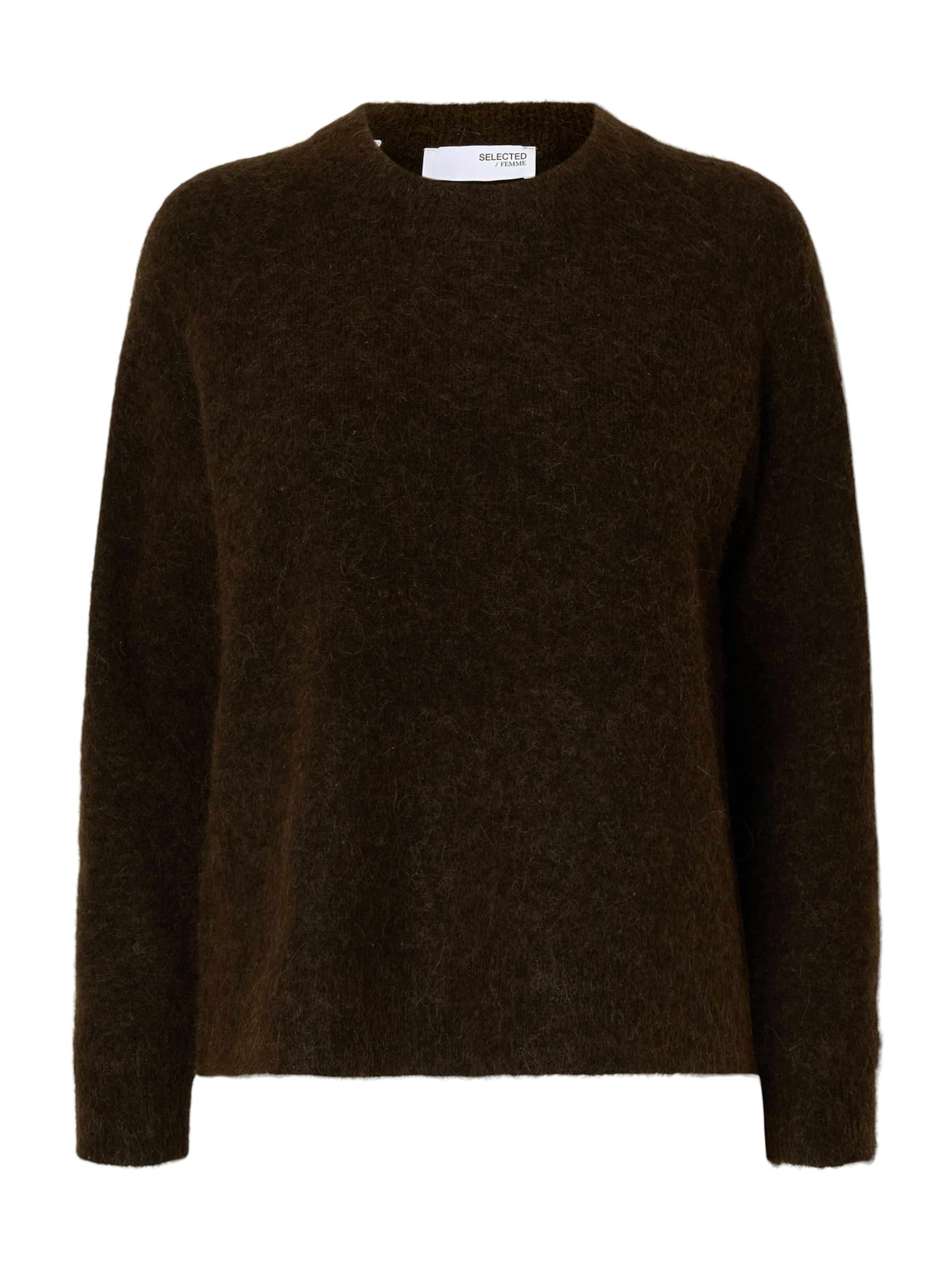 SELECTED Sweater 'SLFLULU' in Brown: front