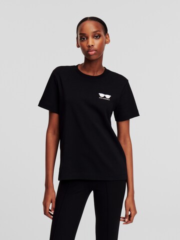 Karl Lagerfeld - Camiseta en negro: frente