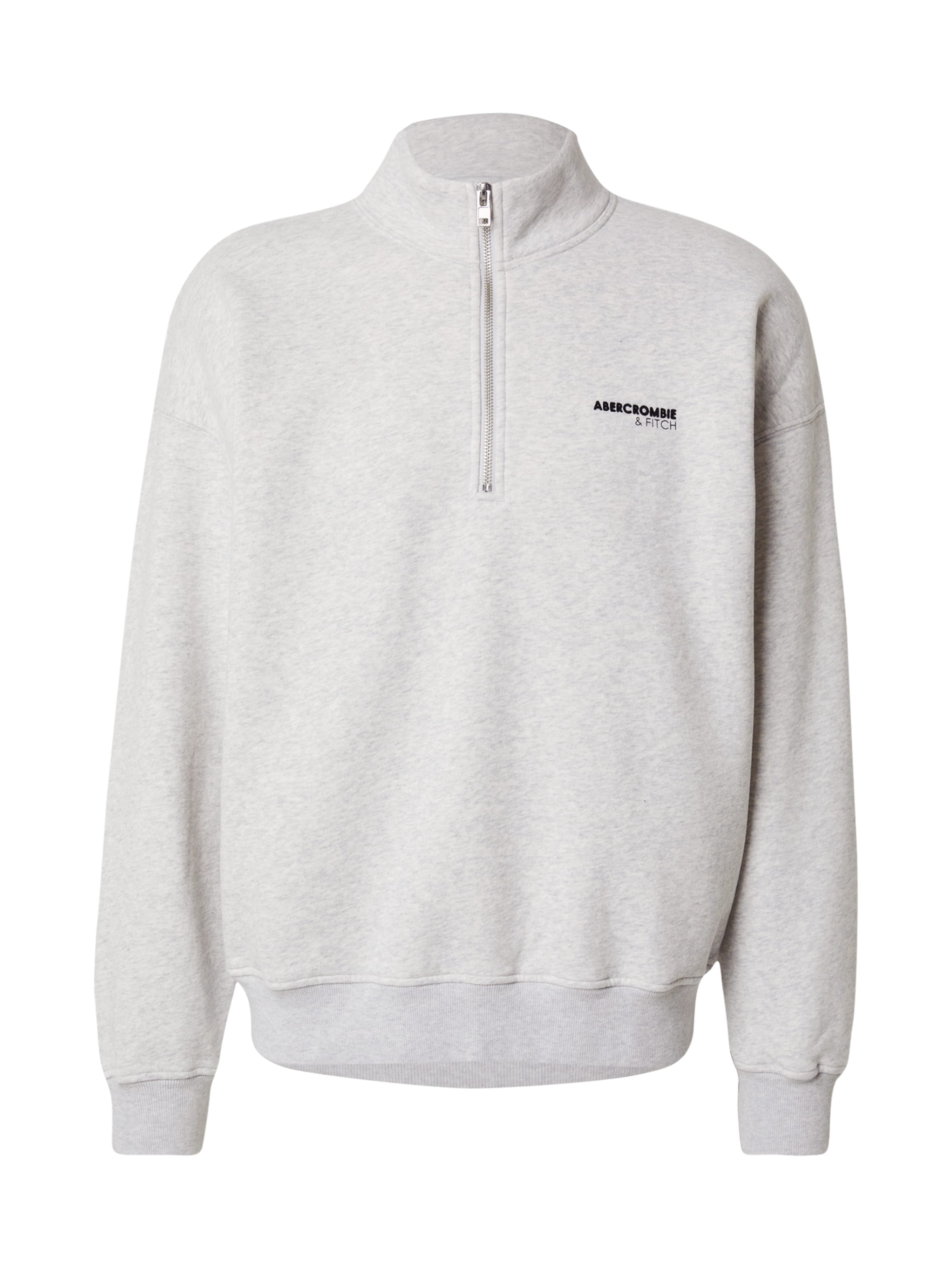 Sweat-shirt Abercrombie & Fitch en gris : devant
