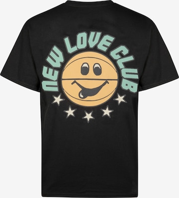 New Love Club Shirt 'BASKETBALL' in Black: front